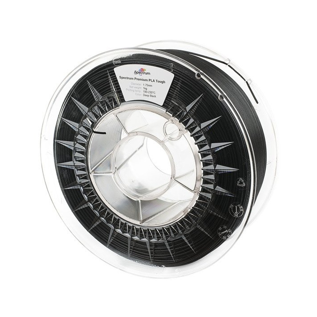 Пластик для 3D-принтера Spectrum PLA Tough 1.75mm 1kg Black, Deep (80193)