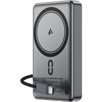 Батарея універсальна Acefast Magnetic Wireless 10000mAh, 22.5W, PD, QC/3.0, QI 15W, M18, Black (6974316284017)
