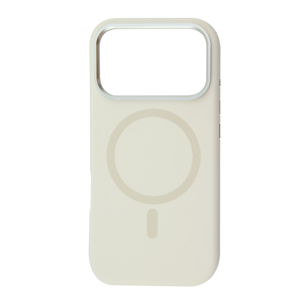 Чохол до мобільного телефона BeCover FIBRA Silicone OmniMag Apple iPhone 17 Pro Milk White (716220)
