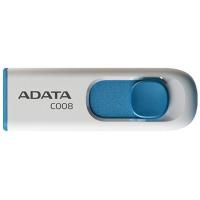 USB флеш накопичувач ADATA 8GB C008 White USB 2.0 (AC008-8G-RWE)