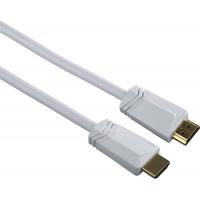 Кабель мультимедійний HDMI to HDMI 1.5m white Hama (00122219)