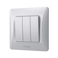 Switch Videx BINERA 3cl silver silk (VF-BNSW3-SS)