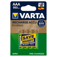 Акумулятор Varta AAA Rechargeable Accu Endless 950mAh * 4 (56683101404)