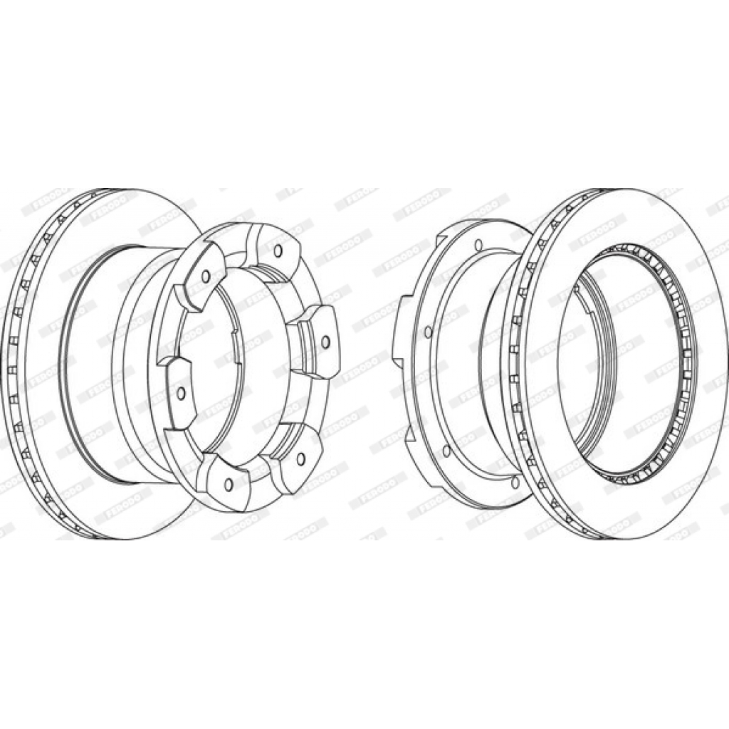 Гальмівний диск FERODO FCR332A