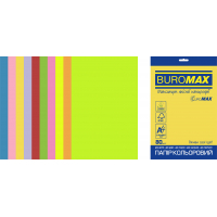 Папір Buromax А4, 80g, NEON+INTENSIVE, 10colors, 20sh, EUROMAX (BM.2721820E-99)