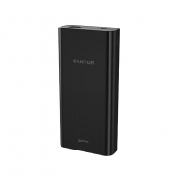Батарея універсальна Canyon 20000mAh, Input 5V/2A, Output 5V/2.1A(Max), Black (CNE-CPB2001B)