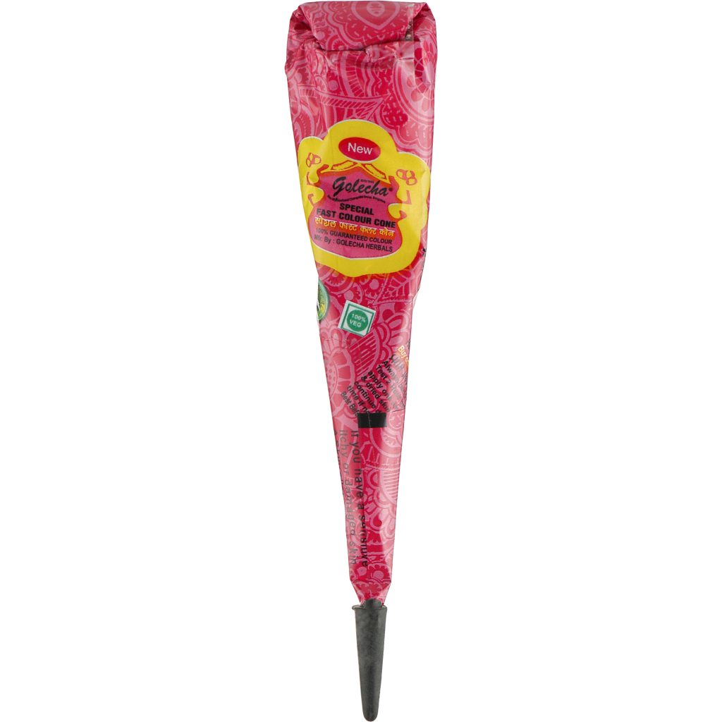 Хна для розпису Golecha в конусі Рожева 25 г (8904054705060)
