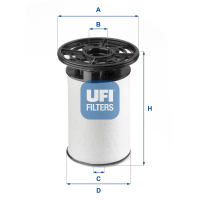 Fuel filter UFI 26.076.00