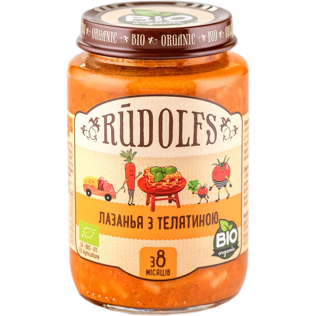 Дитяче пюре Rudolfs Лазанья з телятиною 190 г (4751017940990) Дитяче пюре Rudolfs Лазанья з телятиною 190 г (4751017940990)