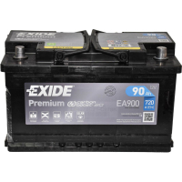 Car battery EXIDE PREMIUM 90Ah EV (-/+) 720EN (EA900)