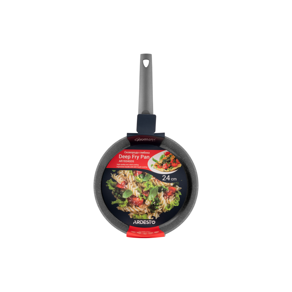 Сковорода Ardesto Gemini Gourmet Apulia Grey 24 см (AR1924GDS) Сковорода Ardesto Gemini Gourmet Apulia Grey 24 см (AR1924GDS)
