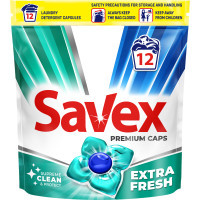 Капсули для прання Savex Premium Caps Extra Fresh 12 шт. (3800024046834)