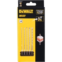 A set of DeWALT drills in a cassette for Tough Case, universal MULTI MATERIAL IMPACT 5 pcs. (DT70830)