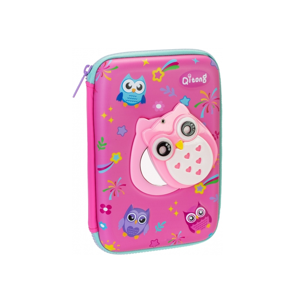 Пенал Cool For School з прихованим дзеркальцем 1 відділення з органайзером фуксія (QT-5760-Rosered) Пенал Cool For School з прихованим дзеркальцем 1 відділення з органайзером фуксія (QT-5760-Rosered)