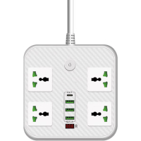 Network power filter Voltronic TV-T90, 4x, 3*USB White (TV-T90-White)