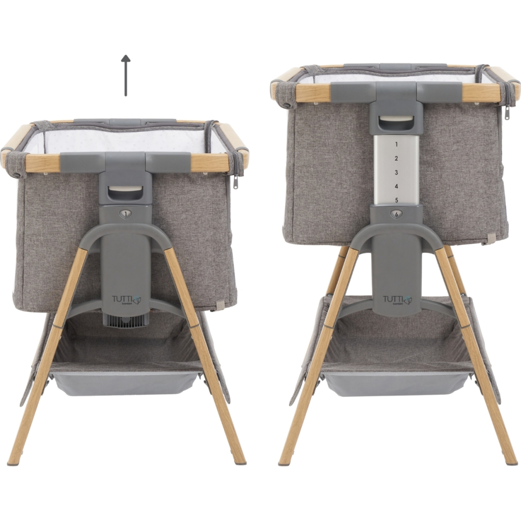 Ліжечко Tutti Bambini трансформер 2 в 1 CoZee XL light gray (211209/3590)
