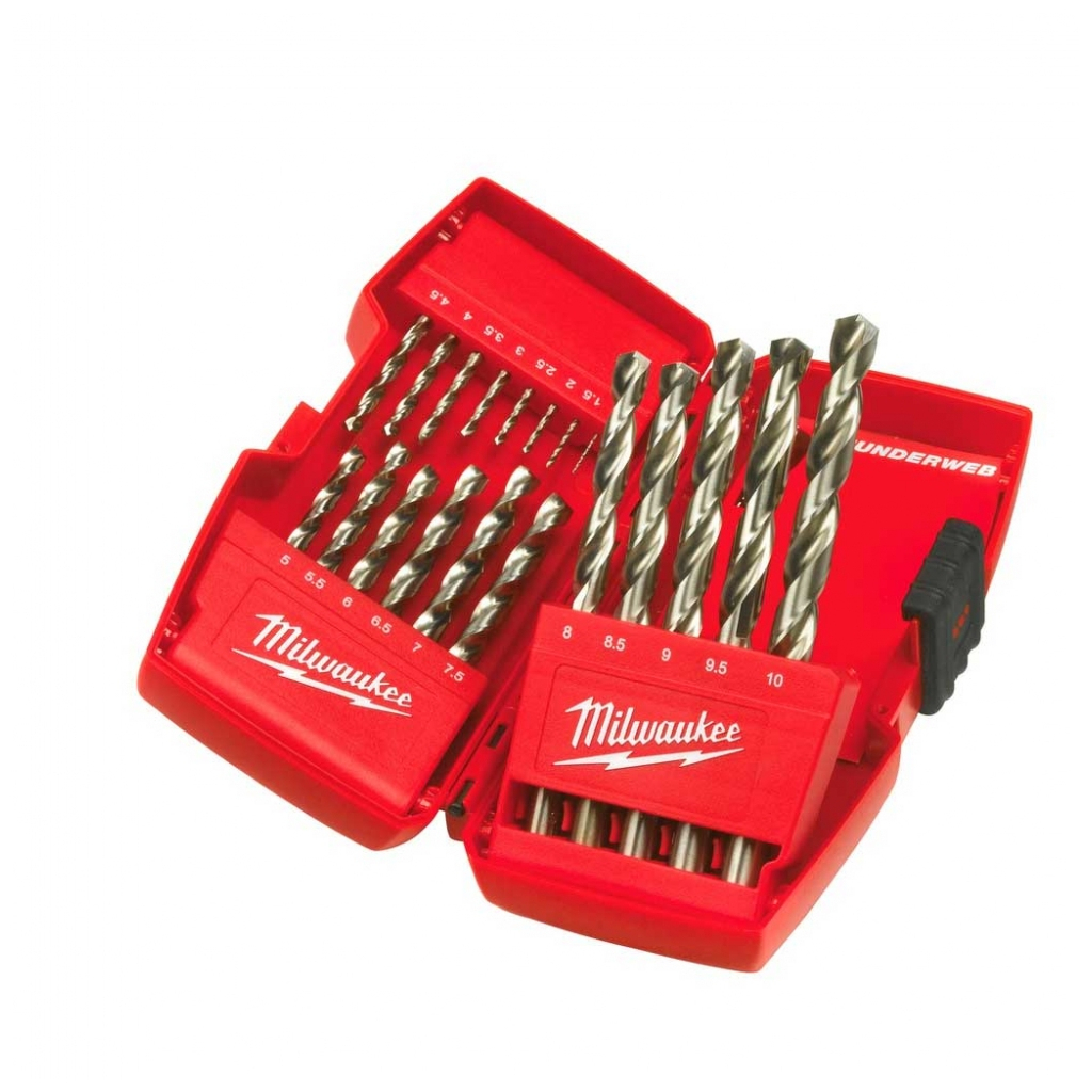 Набір свердл Milwaukee по металу THUNDERWEB HSS-G DIN338 19шт (4932352374)