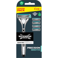 Shaver Wilkinson Sword Quattro Sensitive + 4 replaceable cartridges (4027800299805)