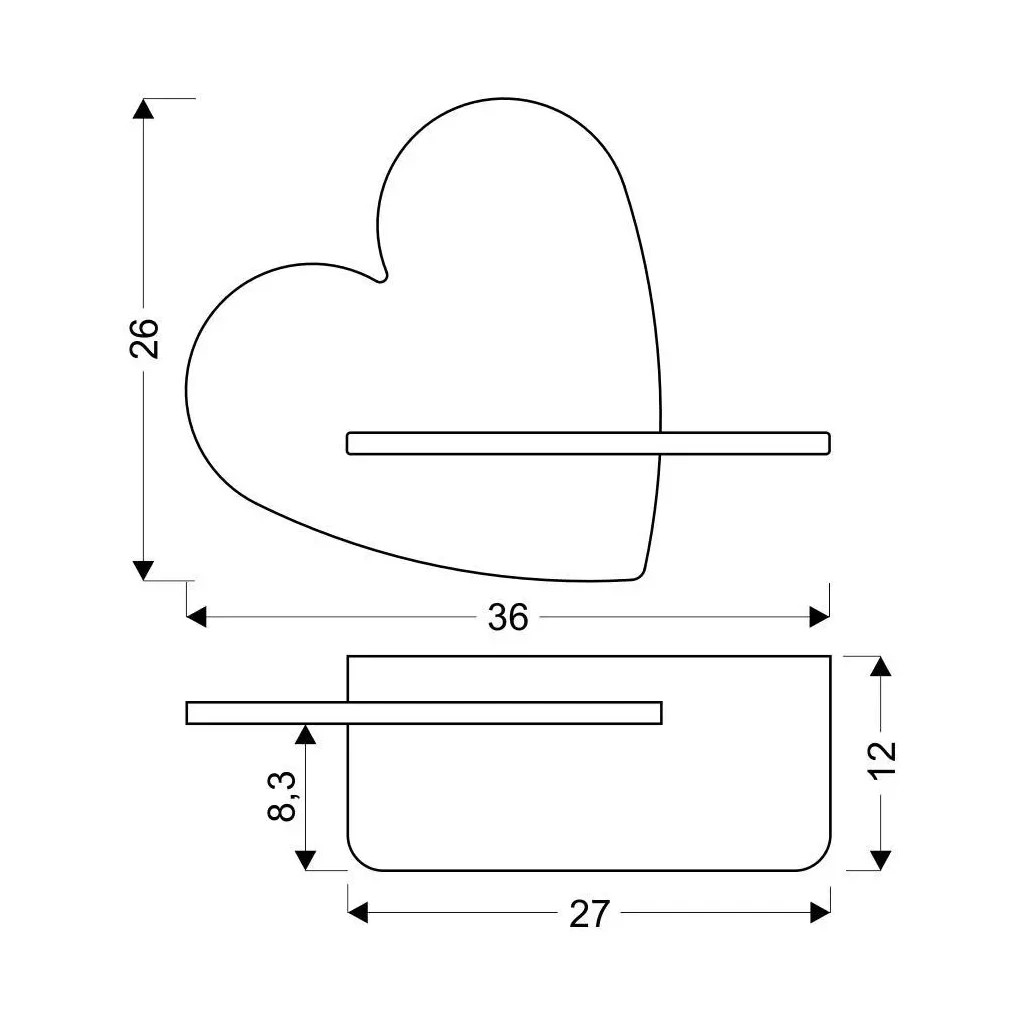 Світильник Candellux HEART (21-84569) Світильник Candellux HEART (21-84569)