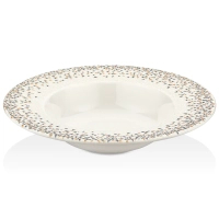 By Bone Tinta Tessera pasta plate with a straight edge 25 cm (TN-TS-GT-25-CK)
