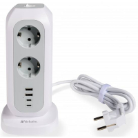 Verbatim 11-outlet 2 x USB-C and 2 x USB-A mains power filter (49547)