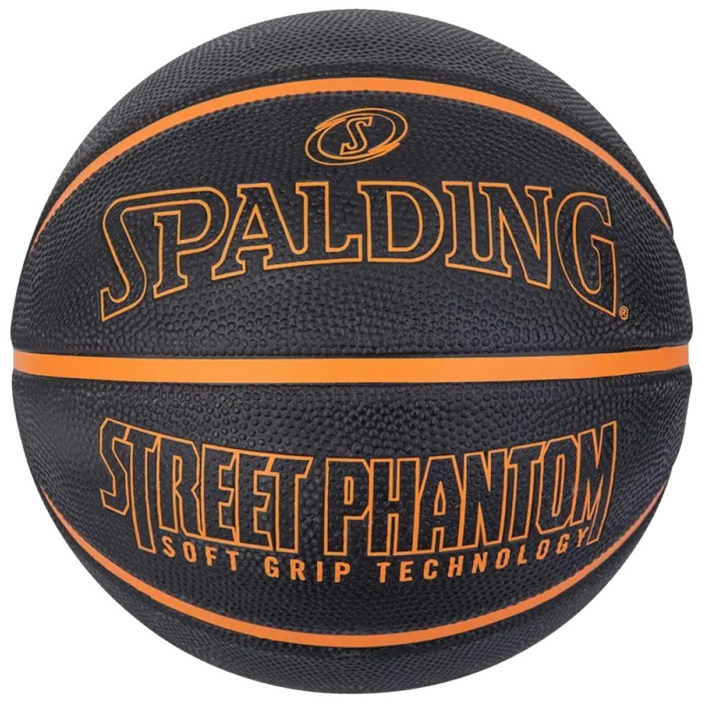 М'яч баскетбольний Spalding Street Phantom чорний, помаранчевий Уні 7 84383Z (689344406404)