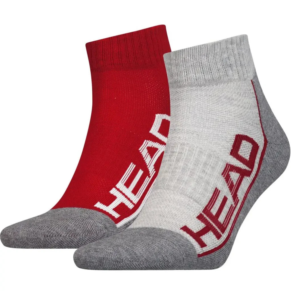 Шкарпетки Head Qperformance Quarter 791019001-070 2 пари Червоний/Сірий 35-38 (8718824742908)