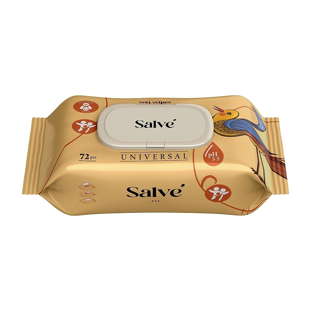 Вологі серветки Salve Універсальні 72 шт. (5853954200539)