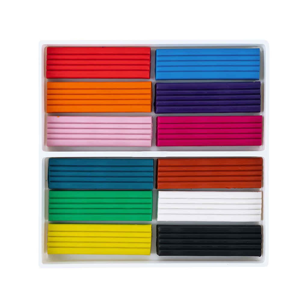 Пластилін Kite Classic 12 кольорів, 240 г (K-1086)