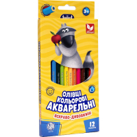 Colored pencils Schoolboy Watercolor Hexagonal 12 colors (312110004-UA)