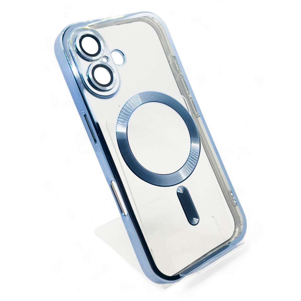 Чохол до мобільного телефона BeCover TPU Chrome Case (MagSafe) для Apple iPhone 16 Plus Sierra Blue (712077) Чохол до мобільного телефона BeCover TPU Chrome Case (MagSafe) для Apple iPhone 16 Plus Sierra Blue (712077)