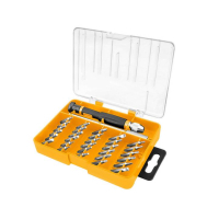 A set of Tolsen precision screwdrivers with a mini-holder, 32 items. (20047)