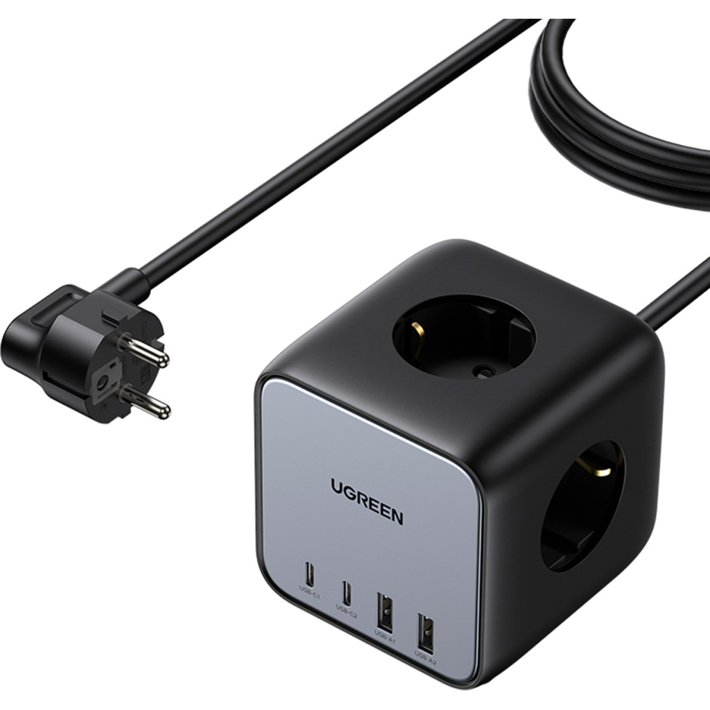 Зарядний пристрій Ugreen 4xUSB 65W DigiNest Cube (2хUSB-C+2xUSB-A) CD268 (60113)