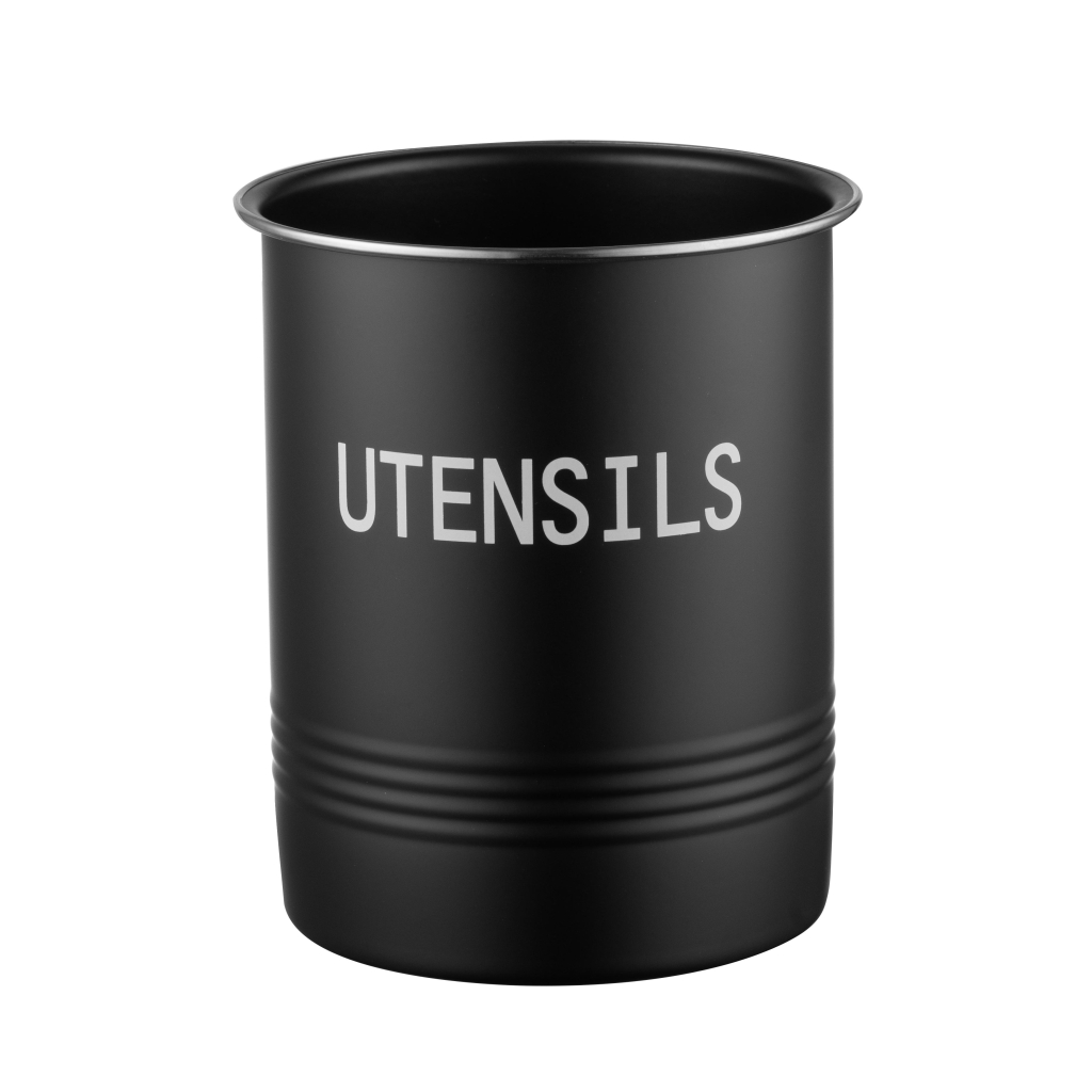 Підставка для кухонного приладдя Ardesto Midori 12х15.5см, метал, чорний (AR0915B)