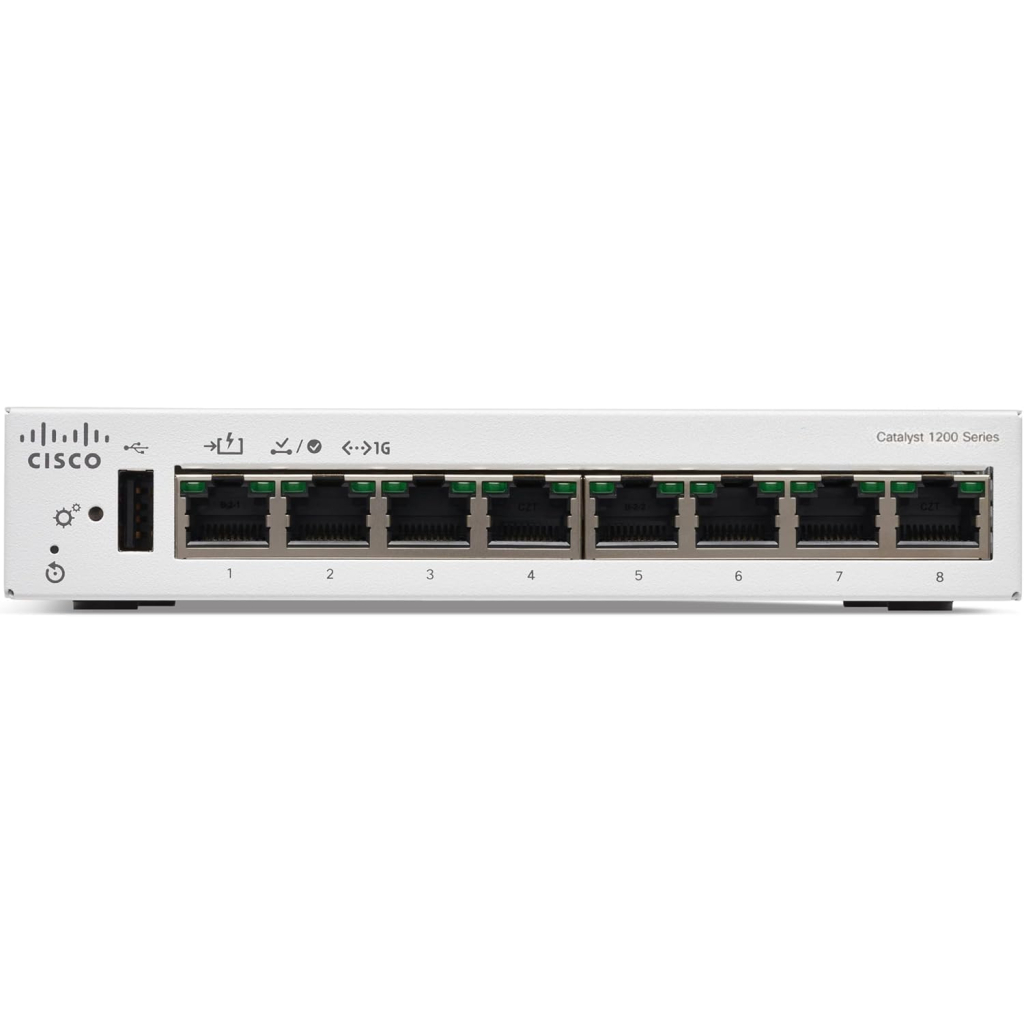 Комутатор мережевий Cisco C1200-8T-D Комутатор мережевий Cisco C1200-8T-D