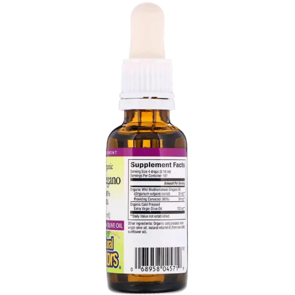 Трави Natural Factors Олія орегано в краплях, Oil of Oregano Liquid, 30 мл (NFS04571) Трави Natural Factors Олія орегано в краплях, Oil of Oregano Liquid, 30 мл (NFS04571)
