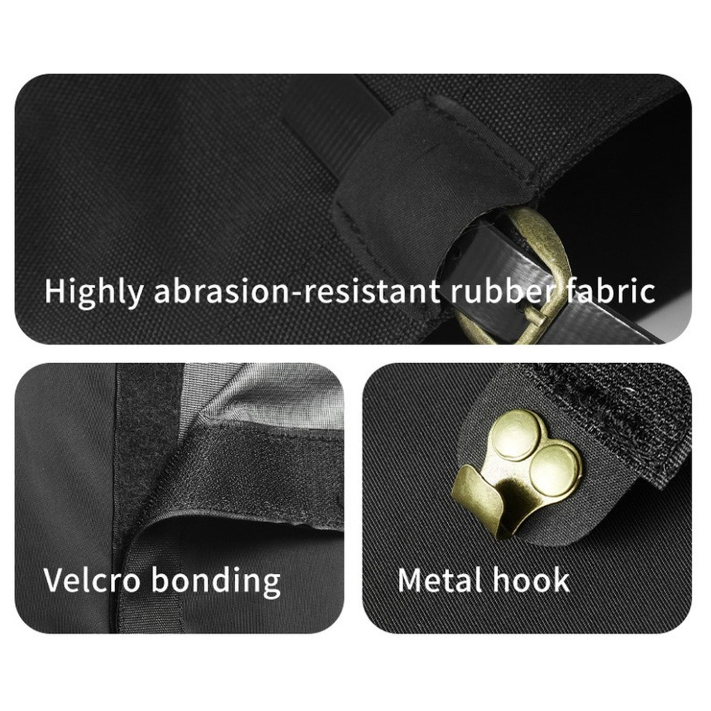 Бахіли туристичні Naturehike Водонепроникні CNK2450DS011, розмір L, чорні (6975641889724)