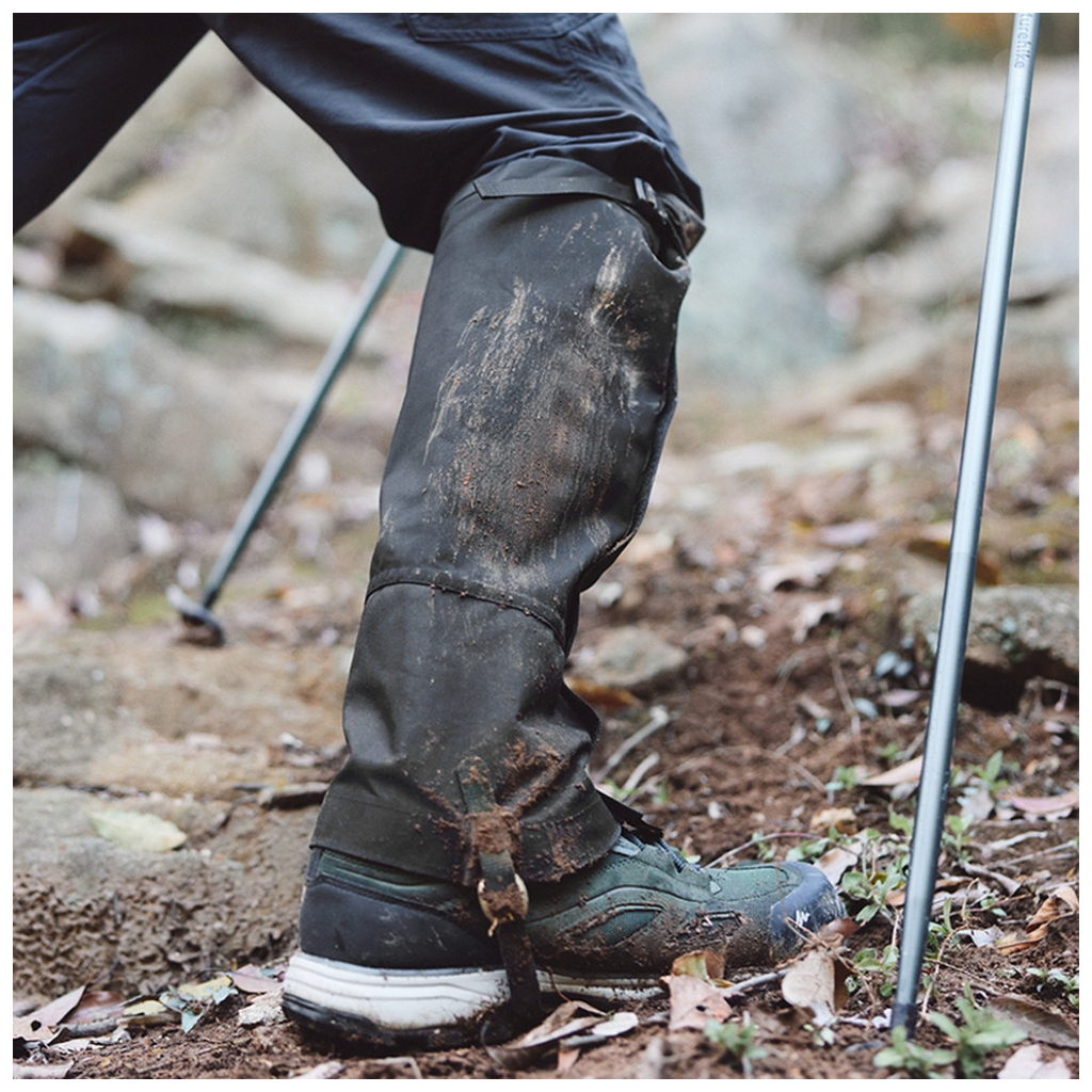 Бахіли туристичні Naturehike Водонепроникні CNK2450DS011, розмір L, чорні (6975641889724)