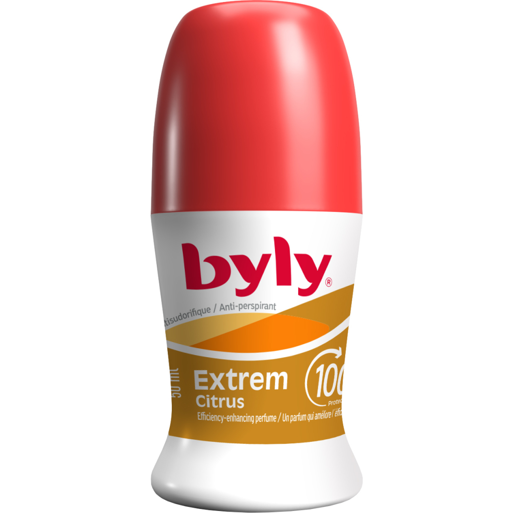 Антиперспірант Byly Extrem Citrus З подвійними мікрочастинками Захист 100 годин для активного способу життя 50 мл (8411104050426)