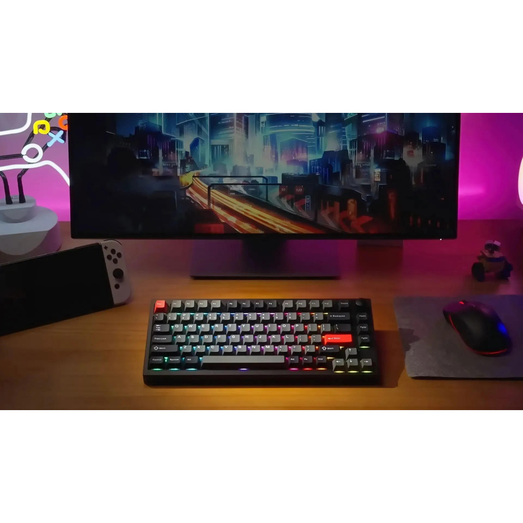 Клавіатура Lemokey P1 Pro Super Red RGB Wireless/Bluetooth/USB Carbon Black (P1P-M1-UA) Клавіатура Lemokey P1 Pro Super Red RGB Wireless/Bluetooth/USB Carbon Black (P1P-M1-UA)