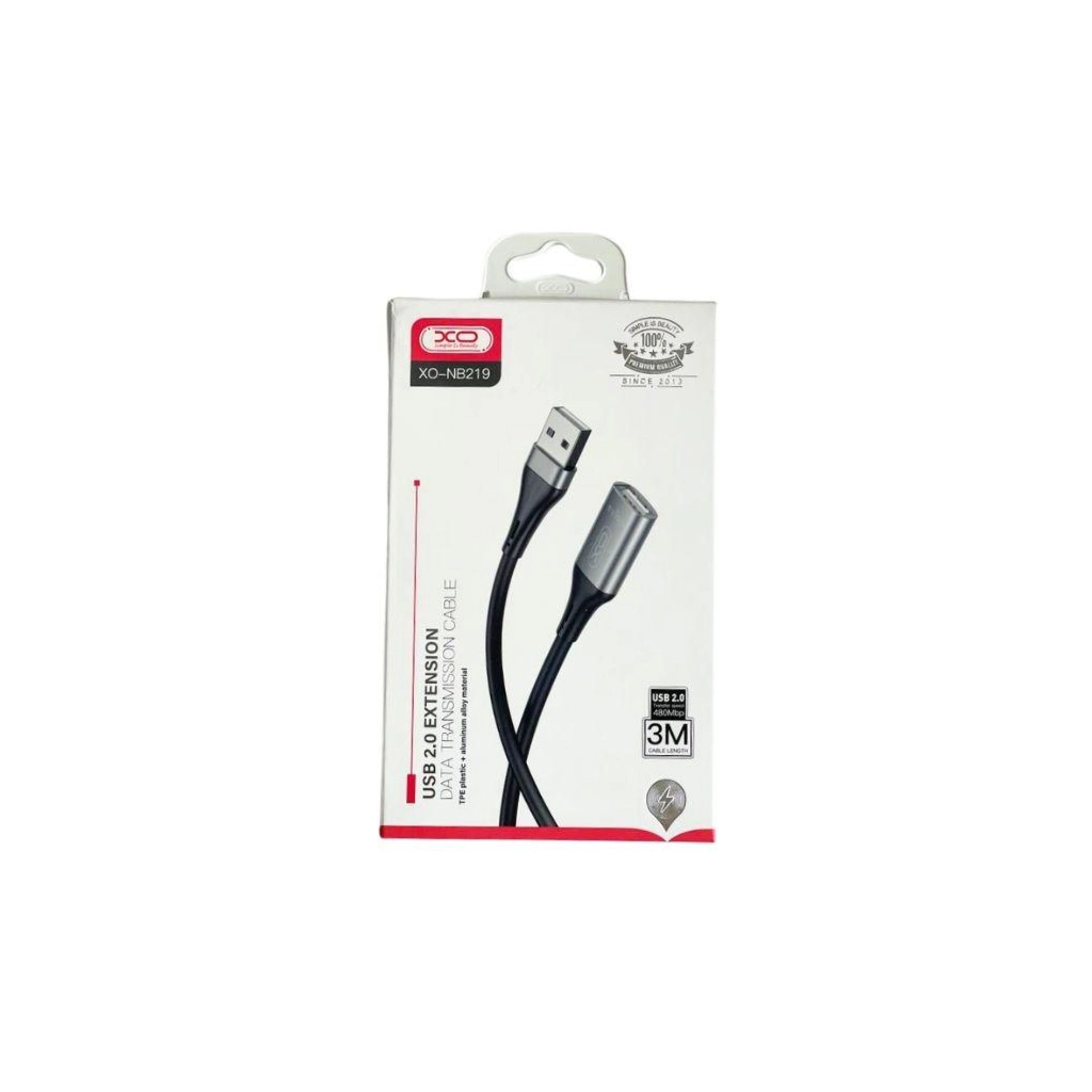 Дата кабель USB 2.0 AM/AM 3.0m black XO (NB-219-USB-3m) Дата кабель USB 2.0 AM/AM 3.0m black XO (NB-219-USB-3m)