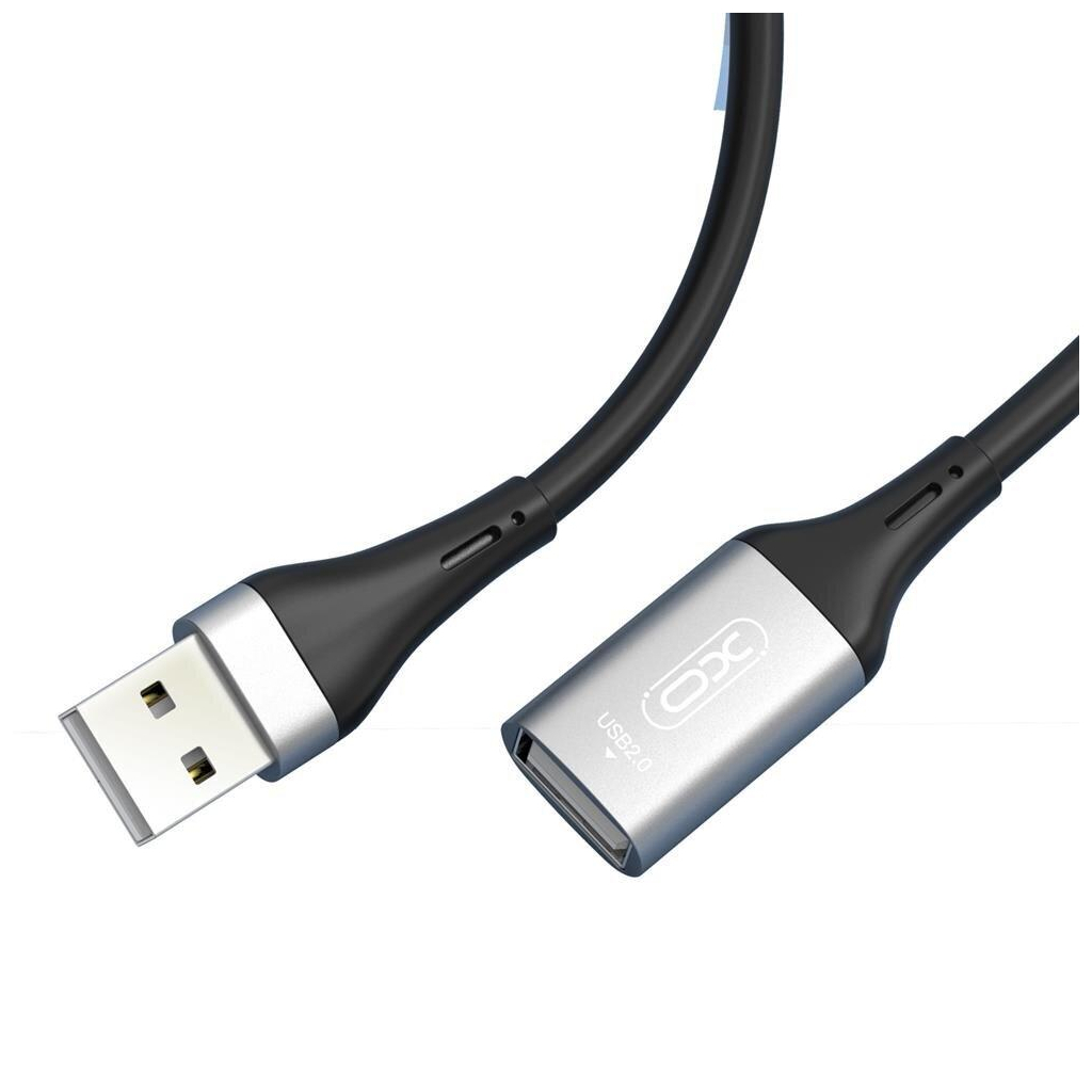 Дата кабель USB 2.0 AM/AM 3.0m black XO (NB-219-USB-3m)