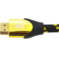 Кабель мультимедійний HDMI M to HDMI M 1.5m V2.1 8K60Hz 4K120Hz black/gold Ritar (YT-HDMI(M)/(M)V2.1-1.5m/19948)