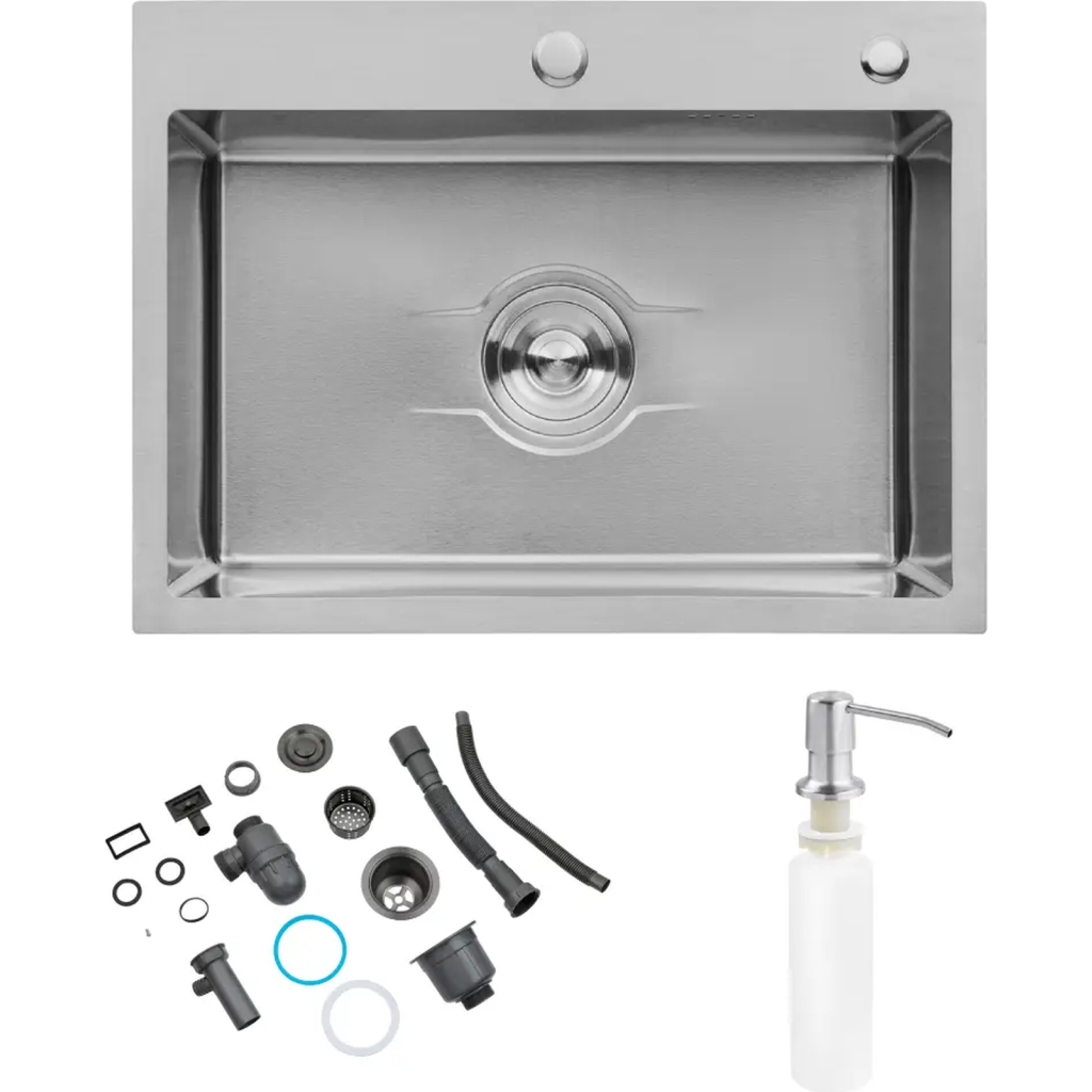 Мийка кухонна Kroner KDBrush5843HM (CV027235) Мийка кухонна Kroner KDBrush5843HM (CV027235)