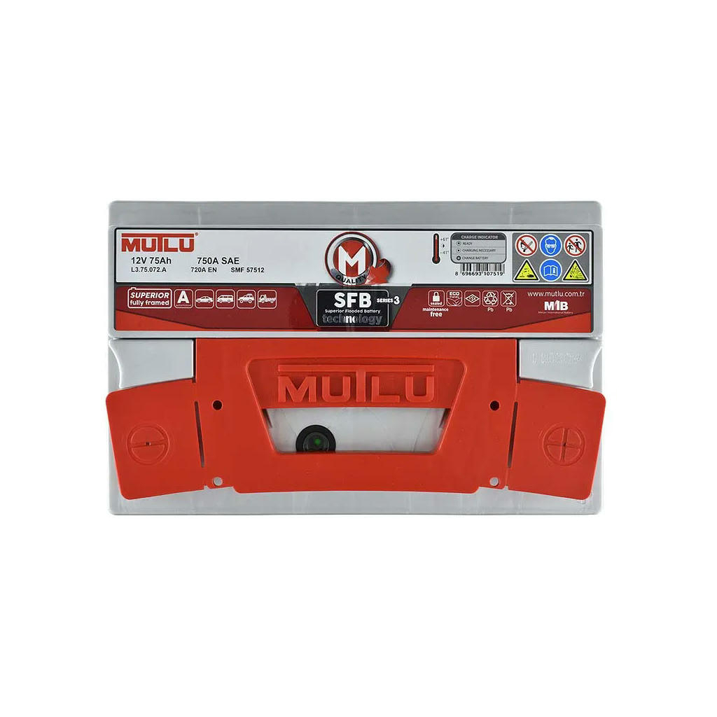 Акумулятор автомобільний MUTLU 6СТ-75 (0) SFB L3.75.072.A Акумулятор автомобільний MUTLU 6СТ-75 (0) SFB L3.75.072.A