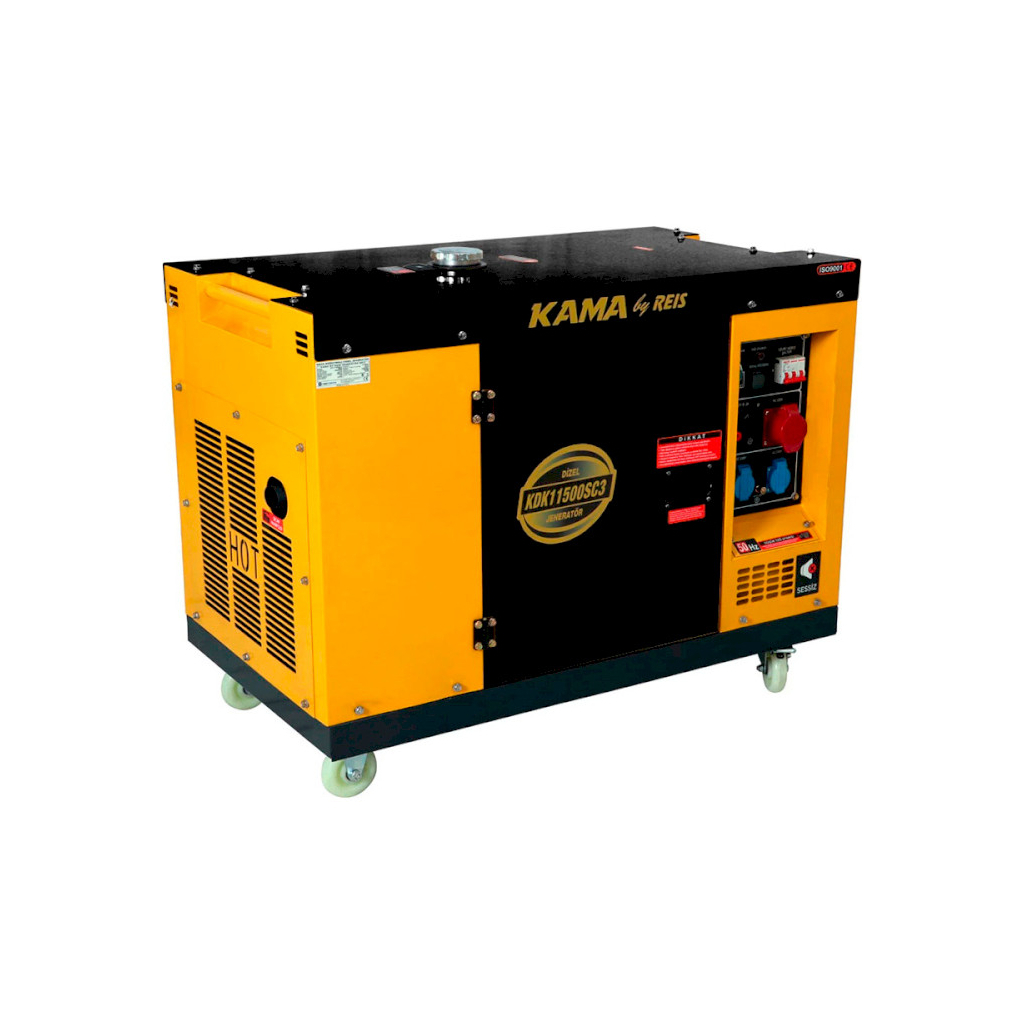 Генератор KAMA дизельний KDK11500SC3, 3-ф. 220/400V, 50Hz, 11kVA/8.8kW, 26 л, 2.4 л/год, стартер (KDK11500SC3) Генератор KAMA дизельний KDK11500SC3, 3-ф. 220/400V, 50Hz, 11kVA/8.8kW, 26 л, 2.4 л/год, стартер (KDK11500SC3)