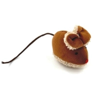 Cat toy Hippie Pet Bow-ear mouse brown 6.5 cm (HIPCT2304064RU)