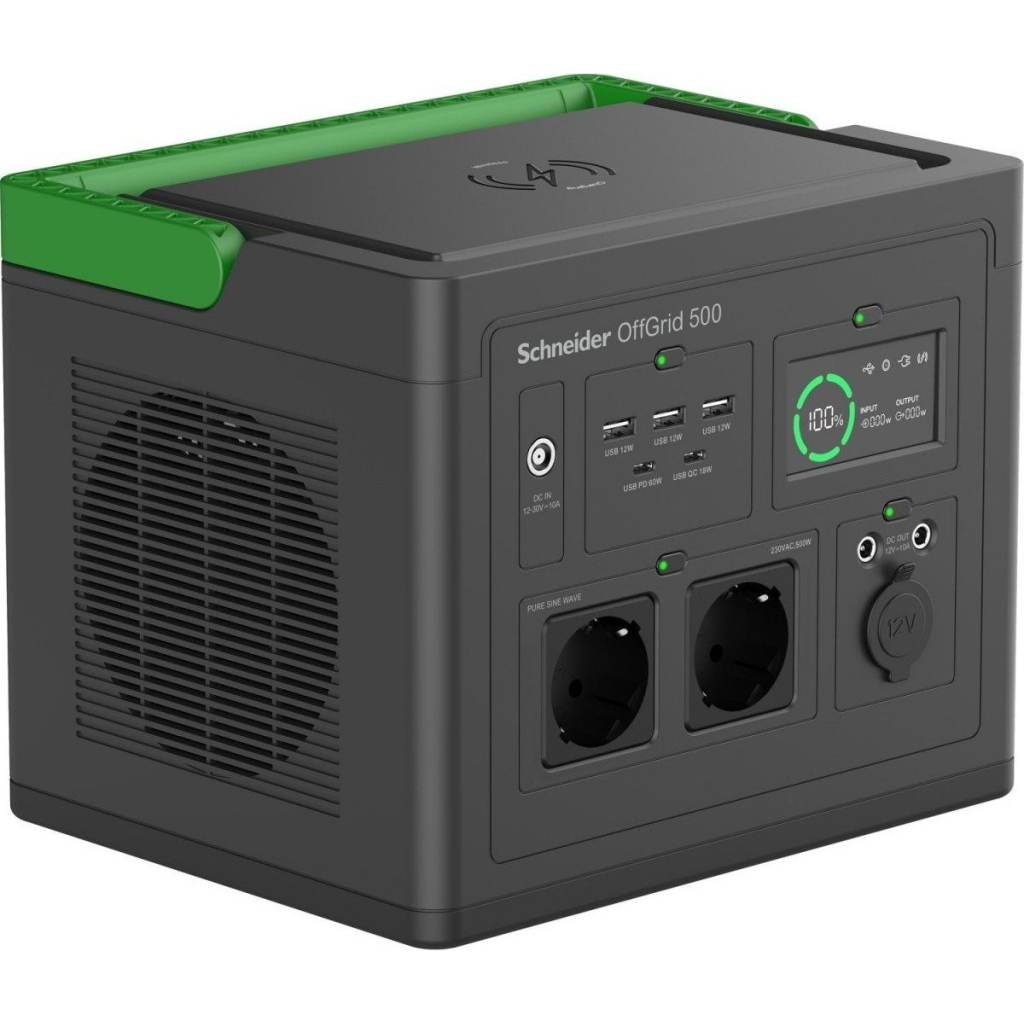 Зарядна станція Schneider Electric 500, 517Wh (PPS500-GR) Зарядна станція Schneider Electric 500, 517Wh (PPS500-GR)