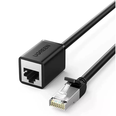 Патч-корд 0.5м F/UTP cat 6 RJ-45 extension black Ugreen (U_11278)