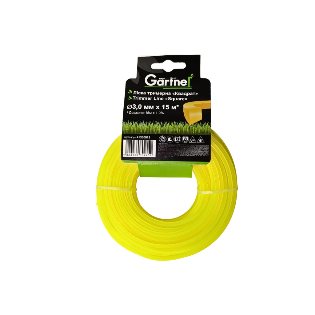 Жилка косильна Gartner "Квадрат" 3,0 мм × 15 м (41330015) Жилка косильна Gartner "Квадрат" 3,0 мм × 15 м (41330015)